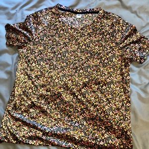 Old Navy Velvet Floral Top